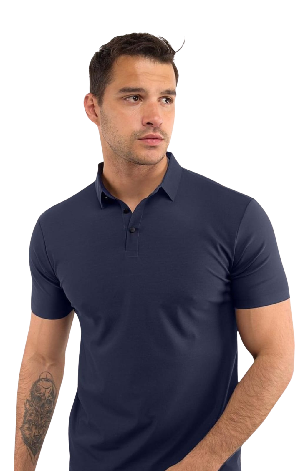 playera tipo polo lisa